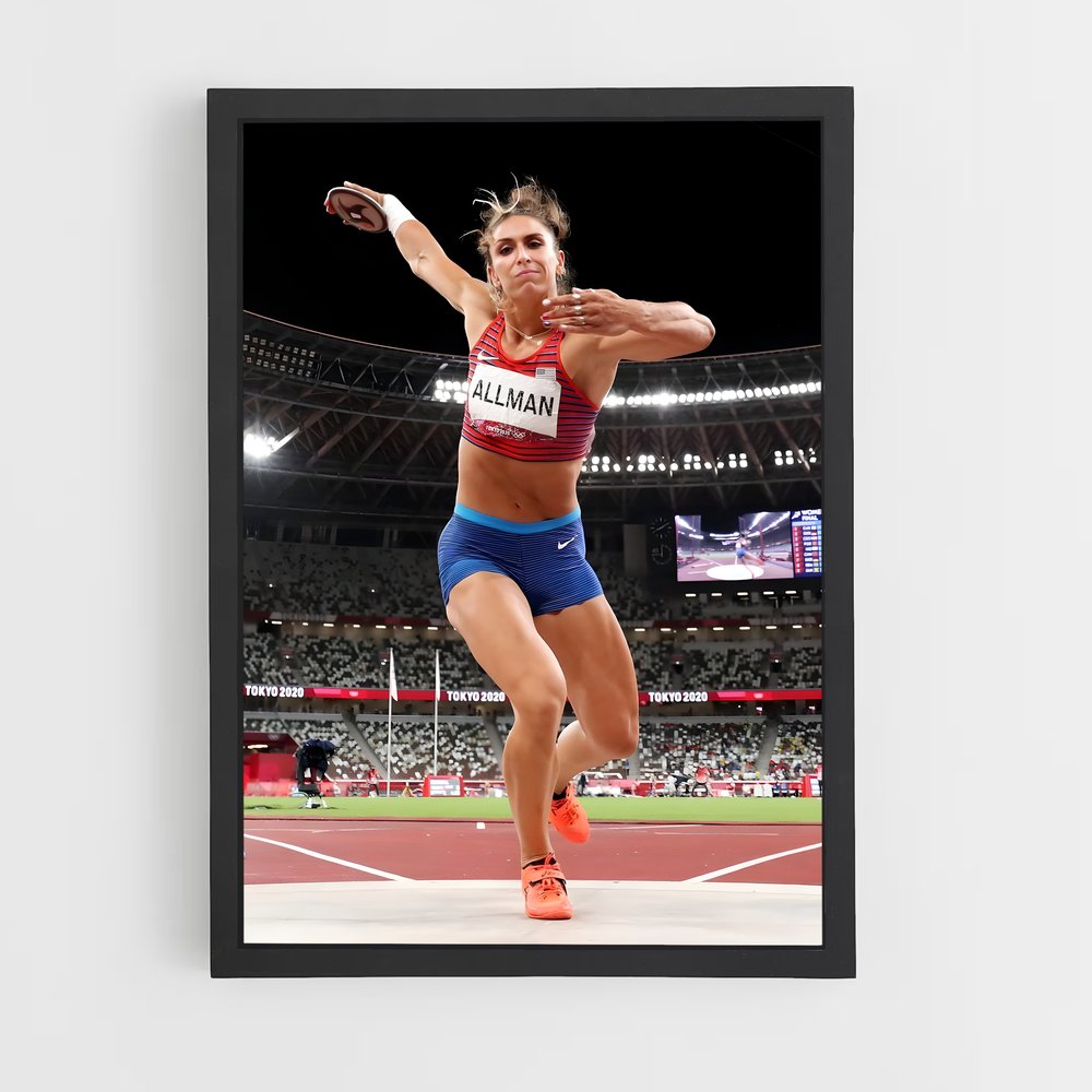 Poster Valarie allman – affiche Athlétisme (vue 2)